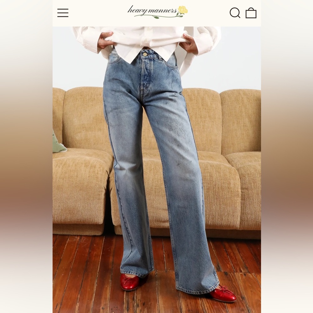 Heavy Manners Vintage Wash Bootcut Denim 🌼